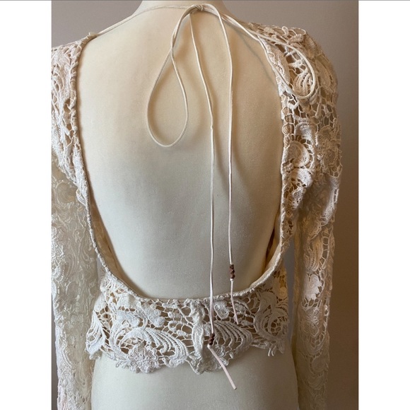 Winston white - white crochet crop top small - Picture 6 of 7